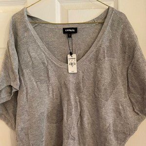 Express Woven Camo Sweater (M)